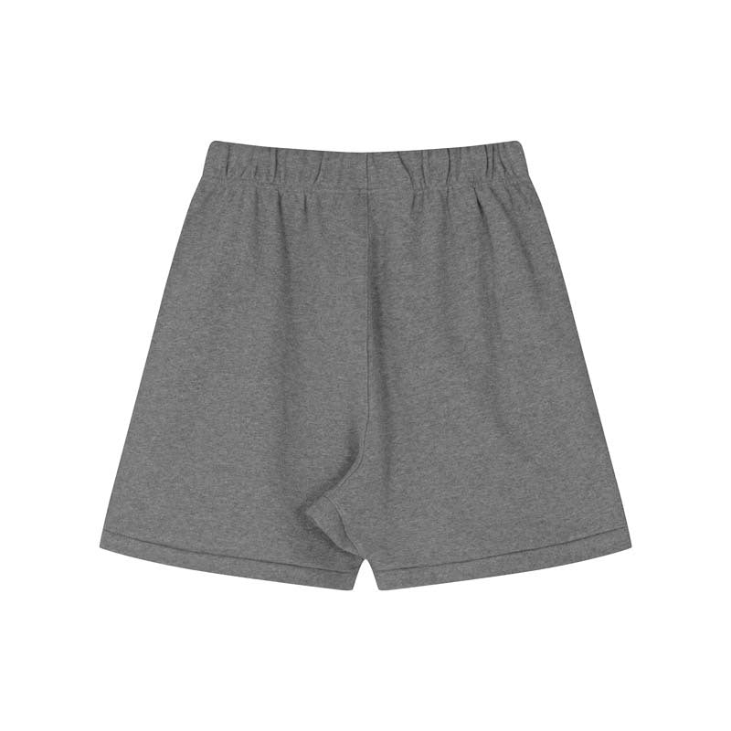 FAg Double Line Small Icon Letter Flocking Drawstring High Street Shorts Casual Pants Men