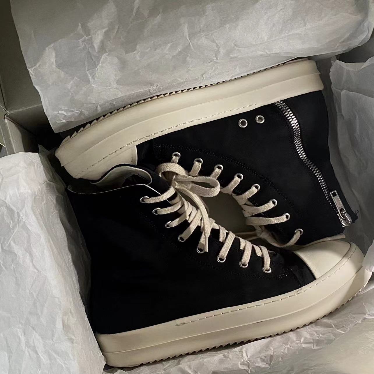 GMAbcd RICK Original Main Line New Leather Surface OWENS High Street Low-top Niche Shoes