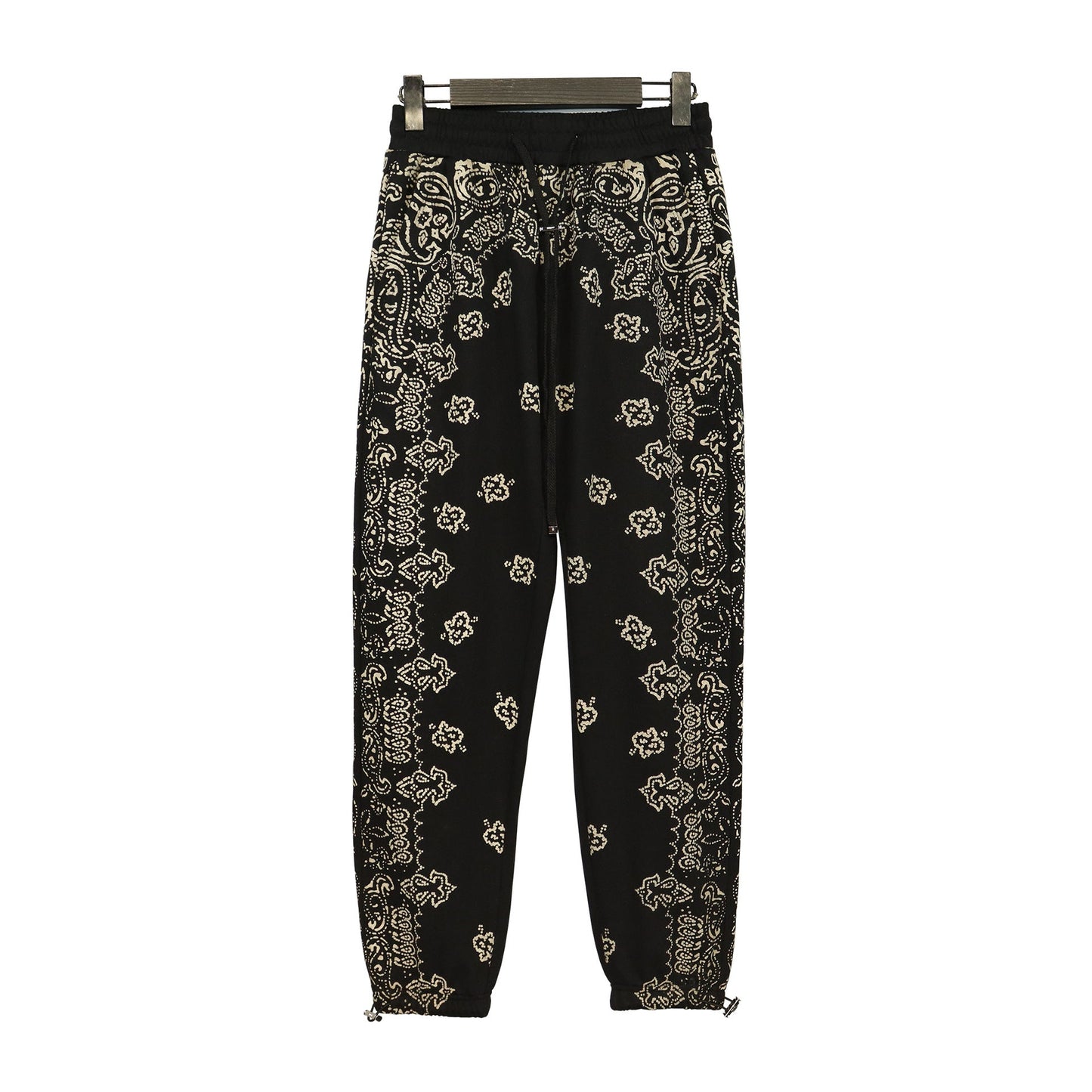 Hooded Sweatshirt Cashew Hoodie Floral Loose Pants Unisex Retro Sports Set Casual Pants Trend