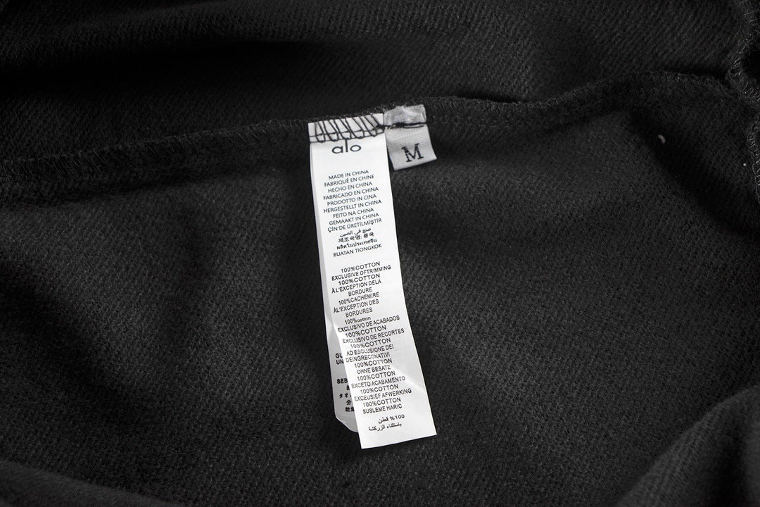 A-L-O Heavyweight Sweatshirt Loose Terry Warm Hoodie Zipper Casual Hooded Jacket