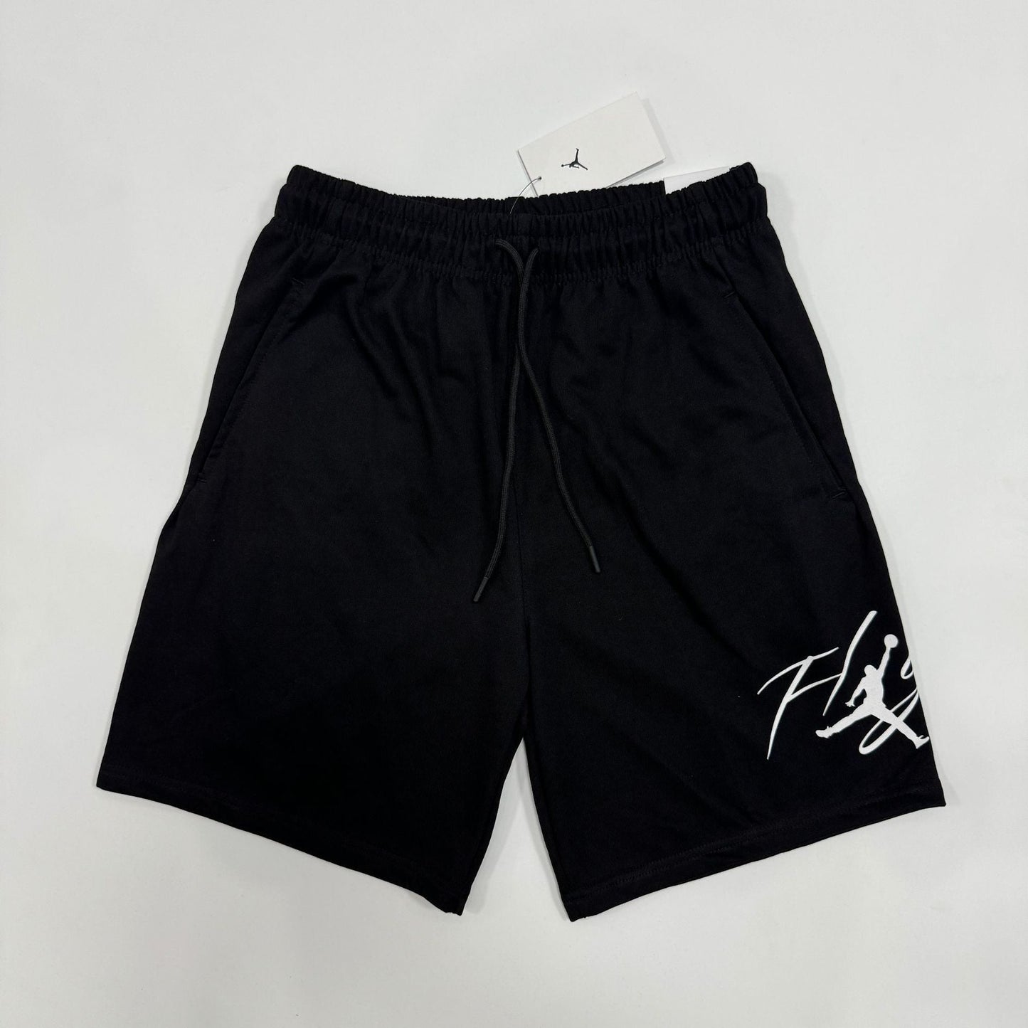 High-end Pure Cotton Summer Lightweight Straight Embroidered Printed Casual Pants Sports Pants AJ Flying Logo Versatile Five-point Pants