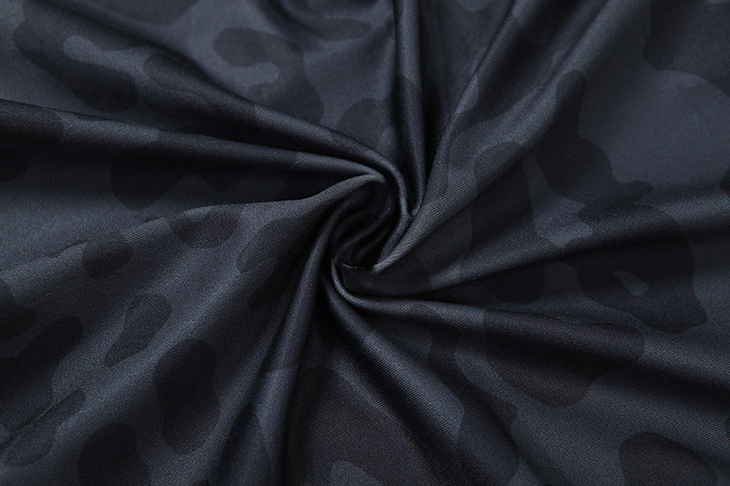 2025 Autumn Women's New Fashion Hooded Camouflage Print Long Sleeve Sports Trendy Slim Fit Long Pants Two-Piece Set