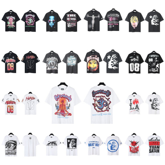 Plus size loose pullover short sleeve T-shirt for summer couples wear