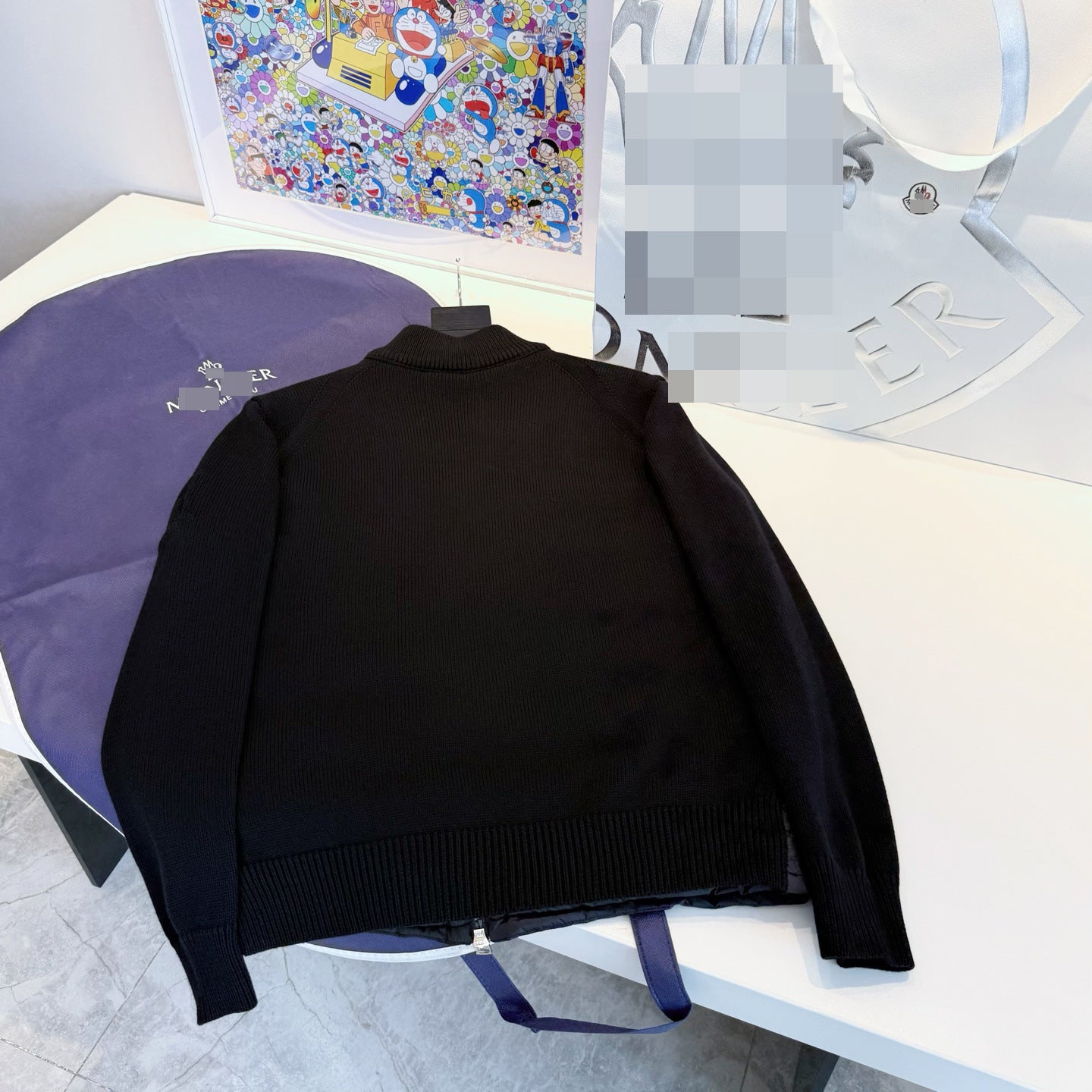 GMabcd Monokini Down Jacket Stand Collar Knitted Patchwork Lightweight Simple Autumn Winter NFC Down Lightweight Coat