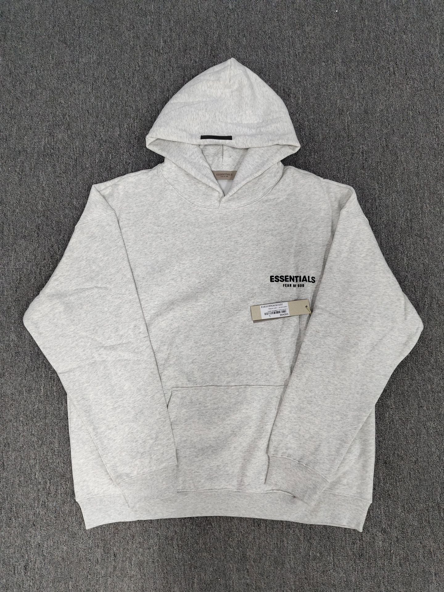 FOG Double-Line Classic Hoodie with Front 3D Letters Loose Fit Unisex Essentials Sweatshirt