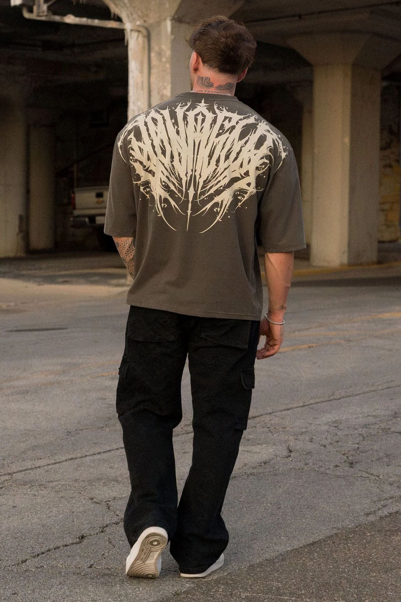 YOUN-GL& American Style New Men's T-Shirt Summer Casual Loose Trendy Brand Printed Cotton Short Sleeve Sports T-Shirt