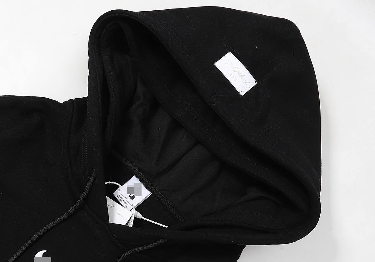 Fog Three-Party Collaboration Double Hoodie Sweatshirt 400g Heavyweight Fleece Cotton Loose Jacket for Men