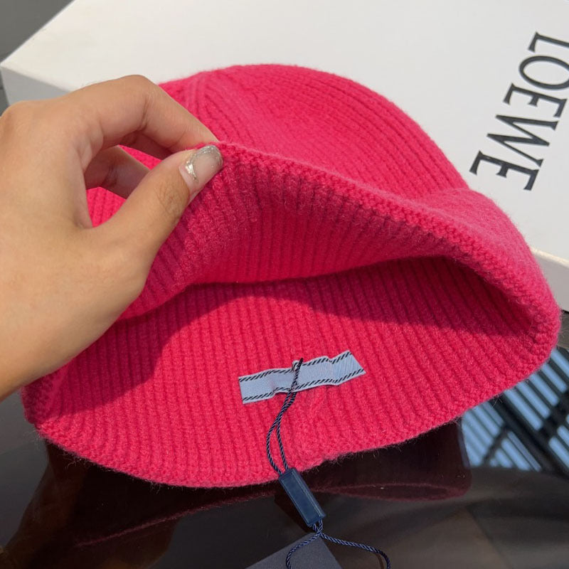 Winter Warm Knitted Hat Fashionable Export Style Pullover Windproof Thick Knitted Hat