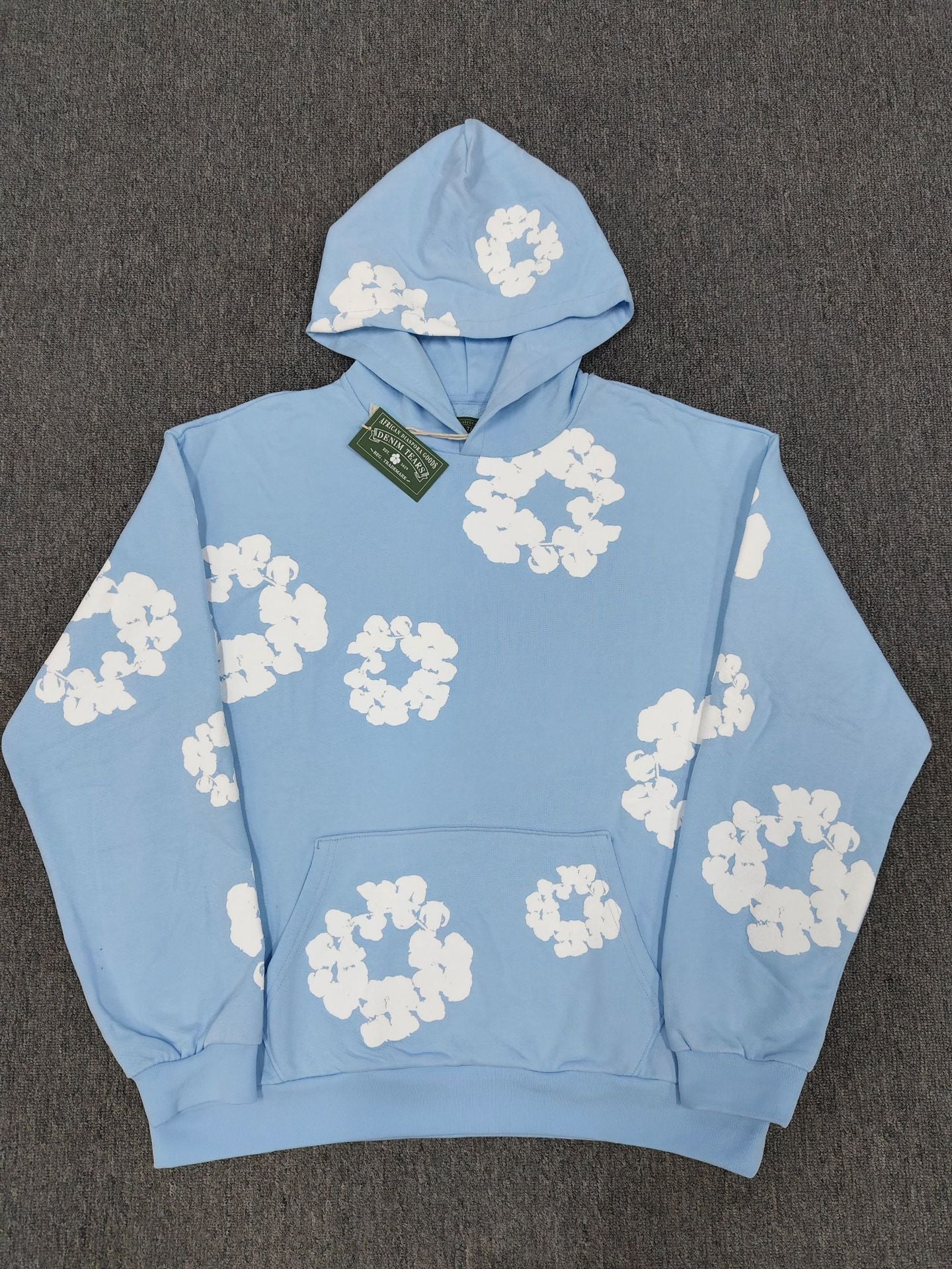 [High Quality] Hoodie Foam Kapok Denim Tears Sweatshirt