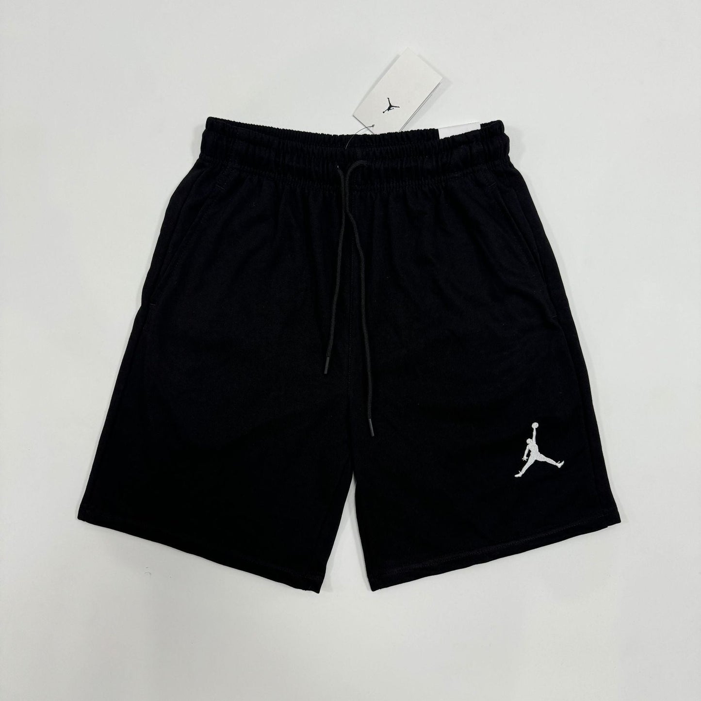 High-end Pure Cotton Summer Lightweight Straight Embroidered Printed Casual Pants Sports Pants AJ Flying Logo Versatile Five-point Pants