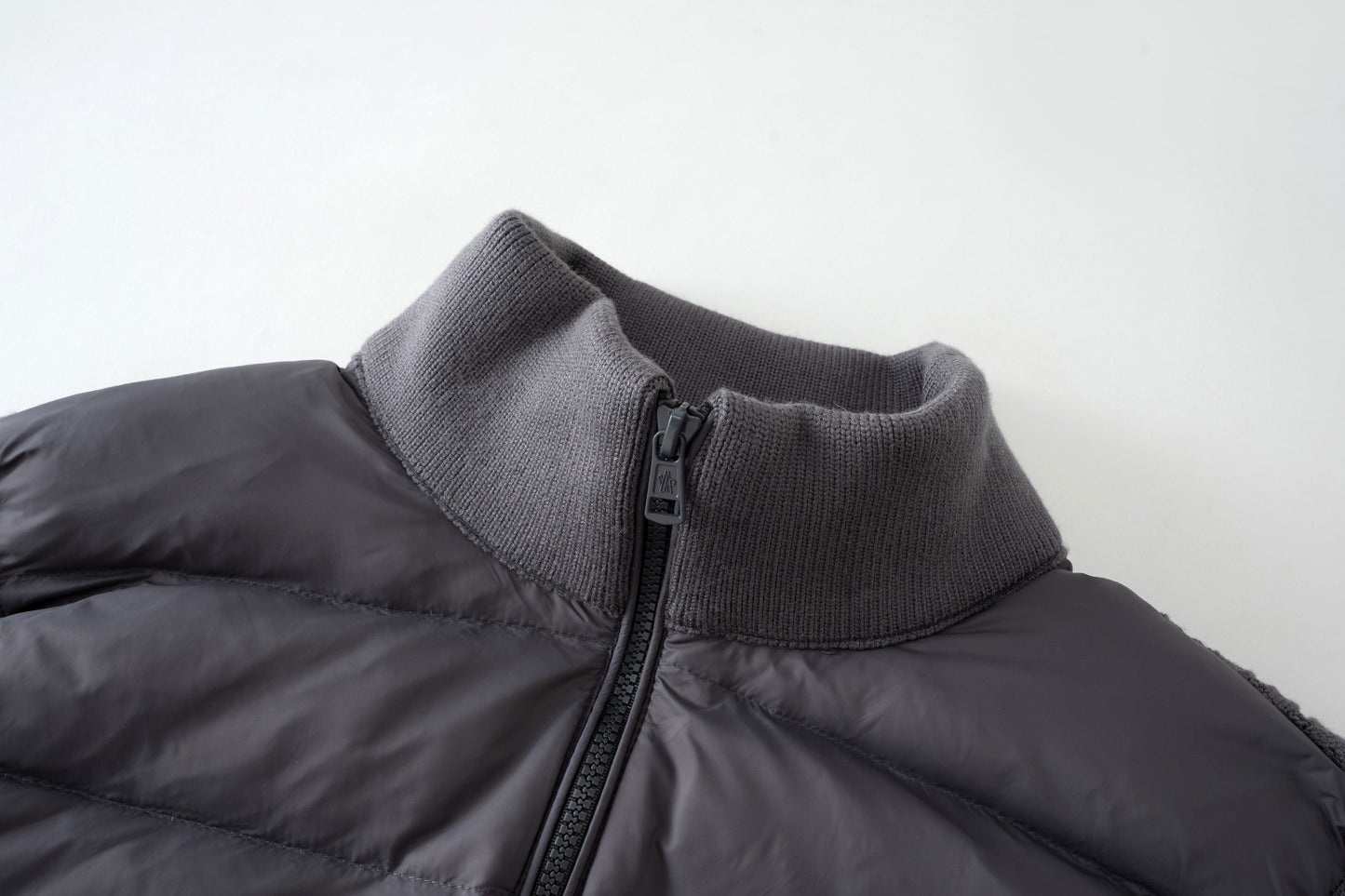 GMabcd 2026 Autumn Winter New Product Mouth Cover Wool Spliced Sleeves Unisex Down Jacket Coat