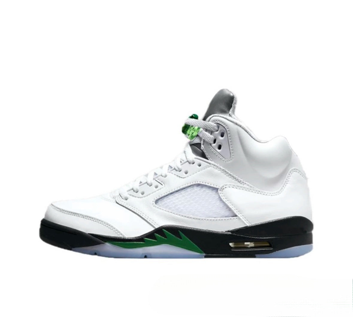 GMabcd-AJ5 High High-Top Basketball Shoes Buckle Broken Rukawa Kaede White Cement Ice Blue Low-Top Cushion Men and Women Sneakers