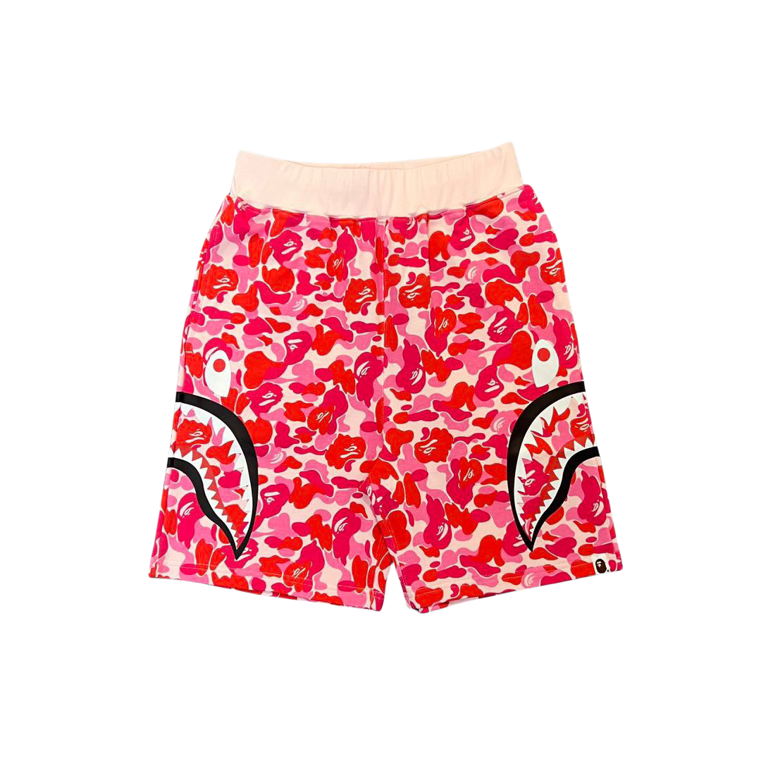 Trendy Brand BP Classic Shark Camouflage Men's Casual Loose Sports Five-Point Shorts High-End Terry Drawstring Shorts Trend