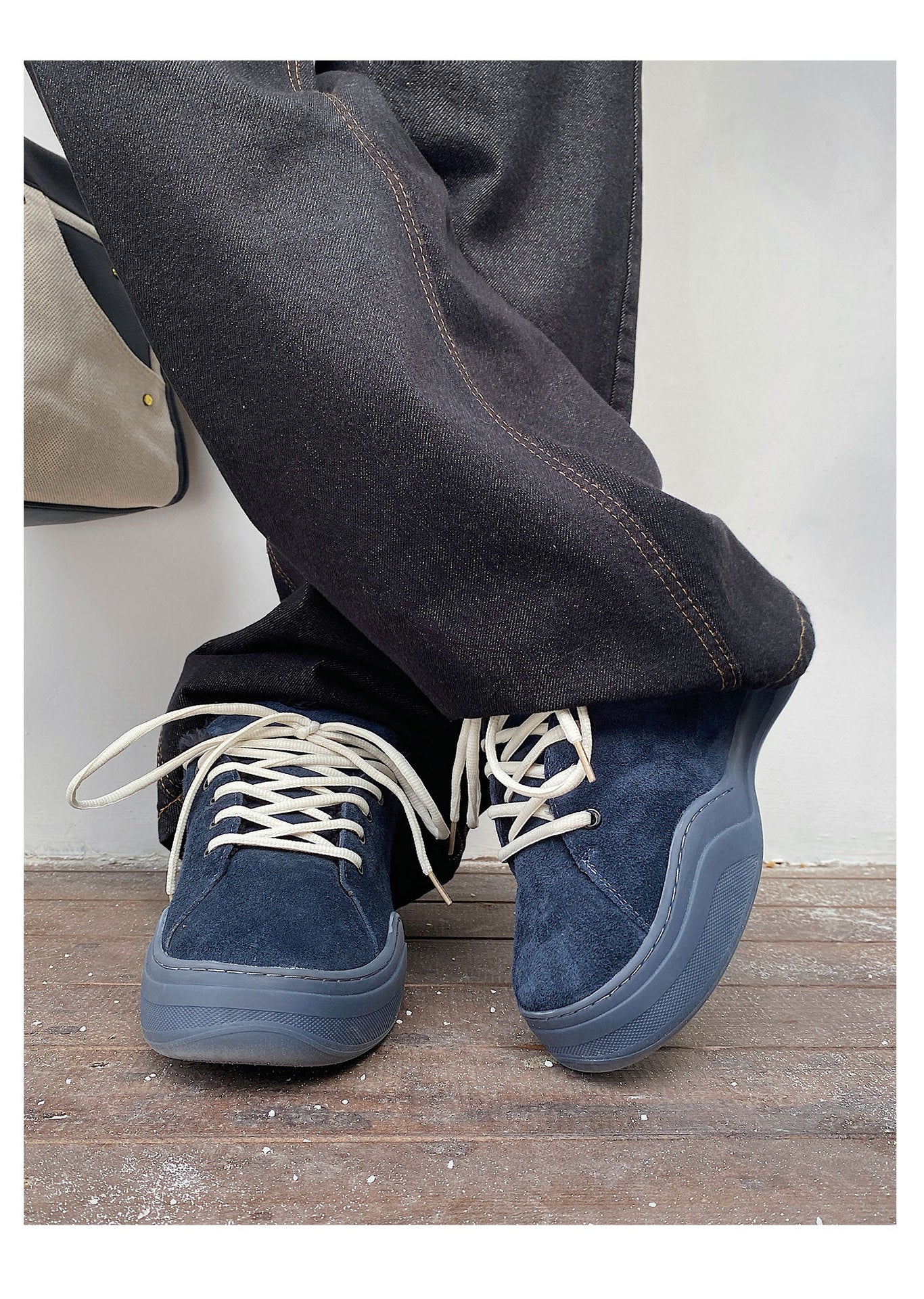 Men's Shoes 2025 Winter New Trend Retro Casual Versatile Thick-Soled Sports Loafers Warm