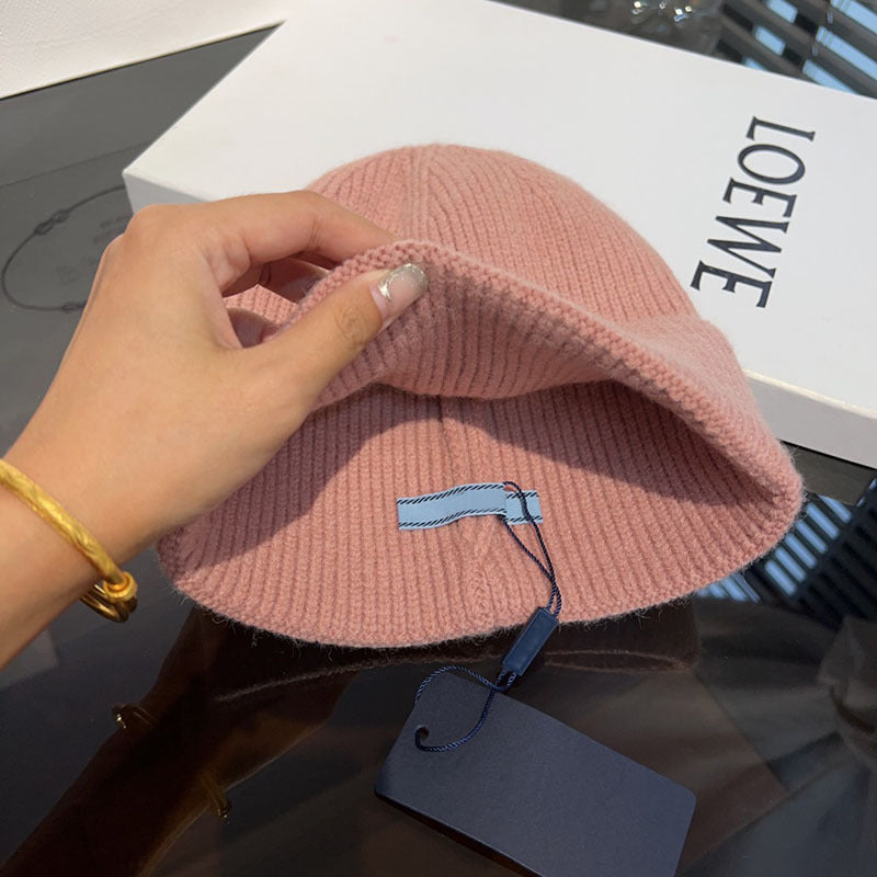 Winter Warm Knitted Hat Fashionable Export Style Pullover Windproof Thick Knitted Hat
