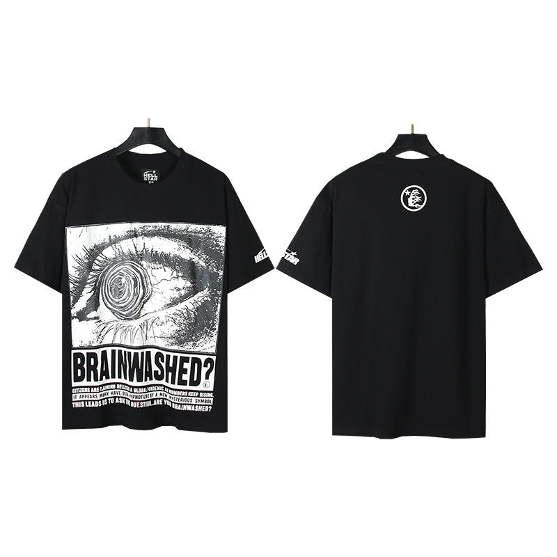 [3]2025 Summer New American Fashion Brand Male and Female Couples Wear plus Size Loose Pullover Short Sleeve T-shirt Youth Tee