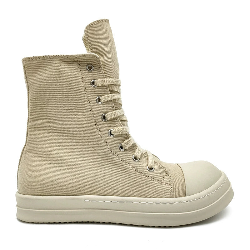 Unisex platform canvas high-top sneakers image 5