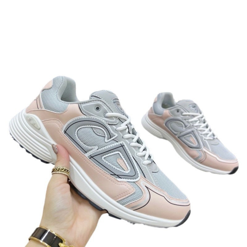 2025 New CD Fashion Casual Couple Lightweight Mesh Shoes Breathable Comfortable Casual Sneakers B30 Running Shoes