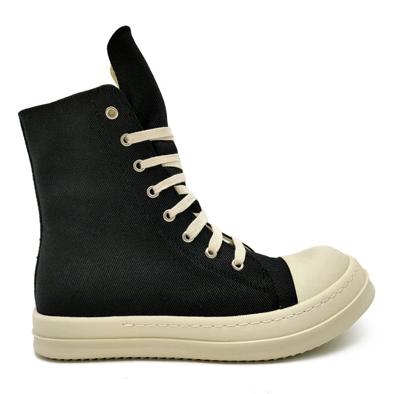 Unisex platform canvas high-top sneakers image 8