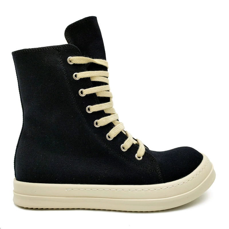 Unisex platform canvas high-top sneakers image 11