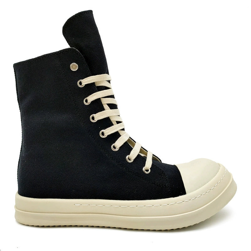 Unisex platform canvas high-top sneakers image 7
