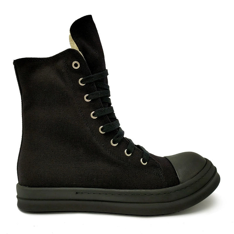 Unisex platform canvas high-top sneakers image 10