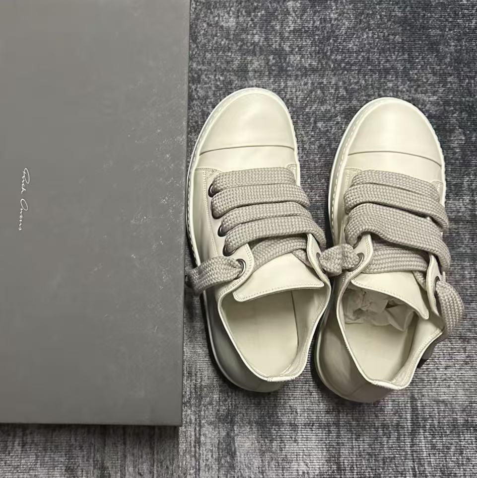 GMAbcd RICK Original Main Line New Leather Surface OWENS High Street Low-top Niche Shoes