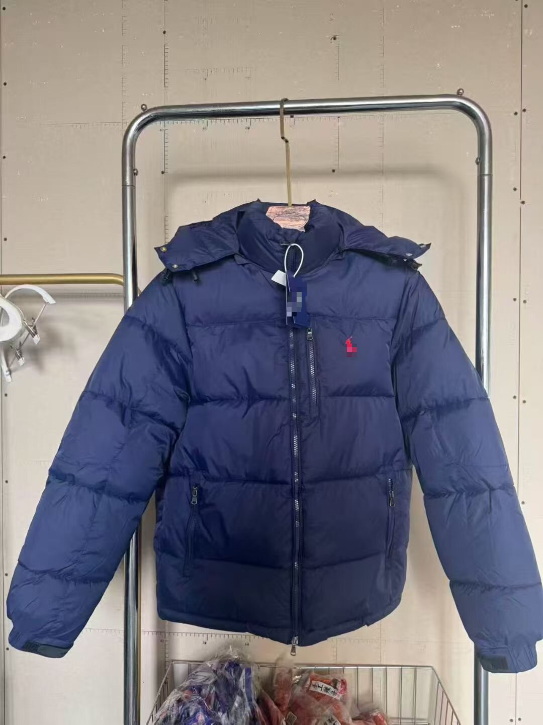 RL Thickened Hooded Windproof Cold-Proof Warm Pony Unisex Cotton Jacket