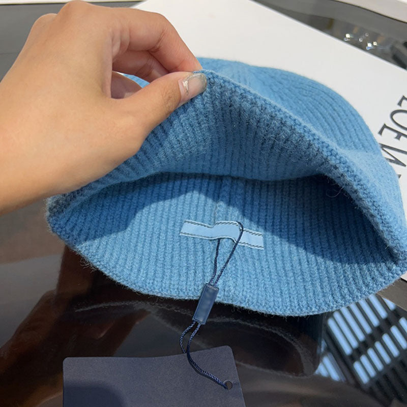 Winter Warm Knitted Hat Fashionable Export Style Pullover Windproof Thick Knitted Hat