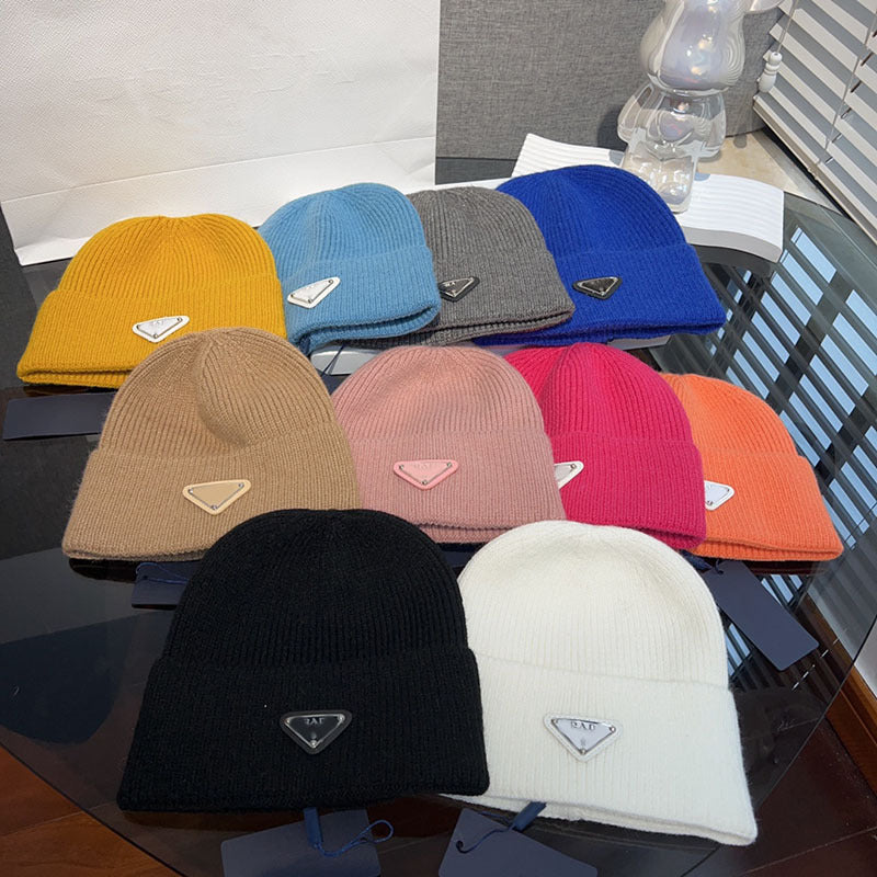 Winter Warm Knitted Hat Fashionable Export Style Pullover Windproof Thick Knitted Hat