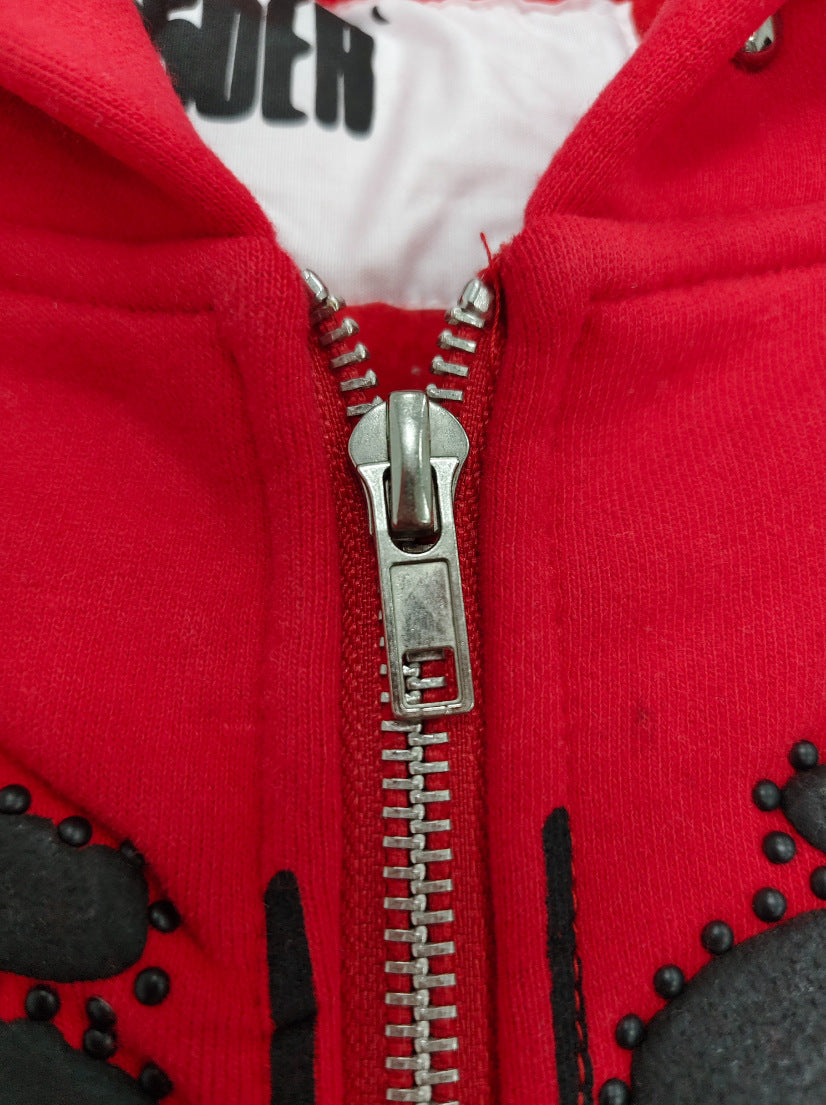 Gmabcd Hoodie Spider Zipper Jacket Multiple Styles High Street Fashion Fleece Sp5der Sweatshirt Men