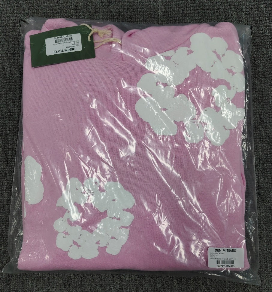 [High Quality] Hoodie Foam Kapok Denim Tears Sweatshirt