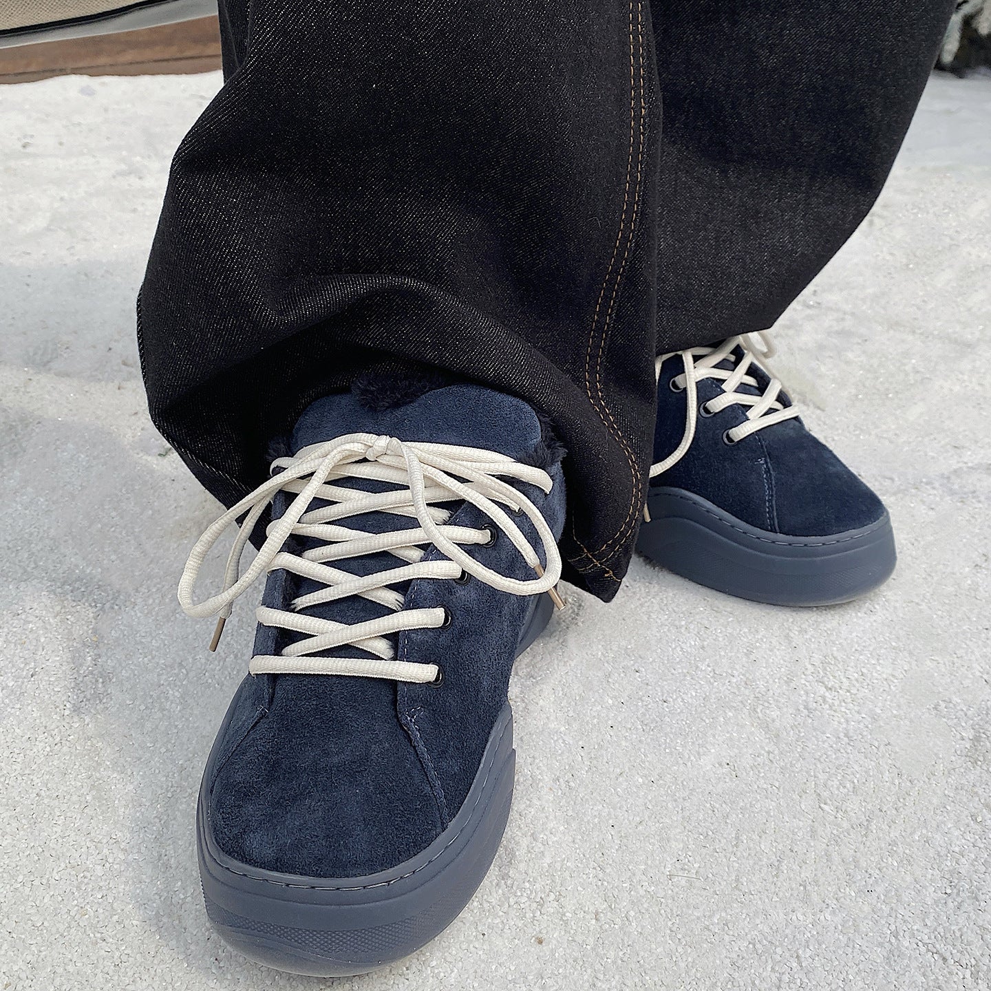 Men's Shoes 2025 Winter New Trend Retro Casual Versatile Thick-Soled Sports Loafers Warm