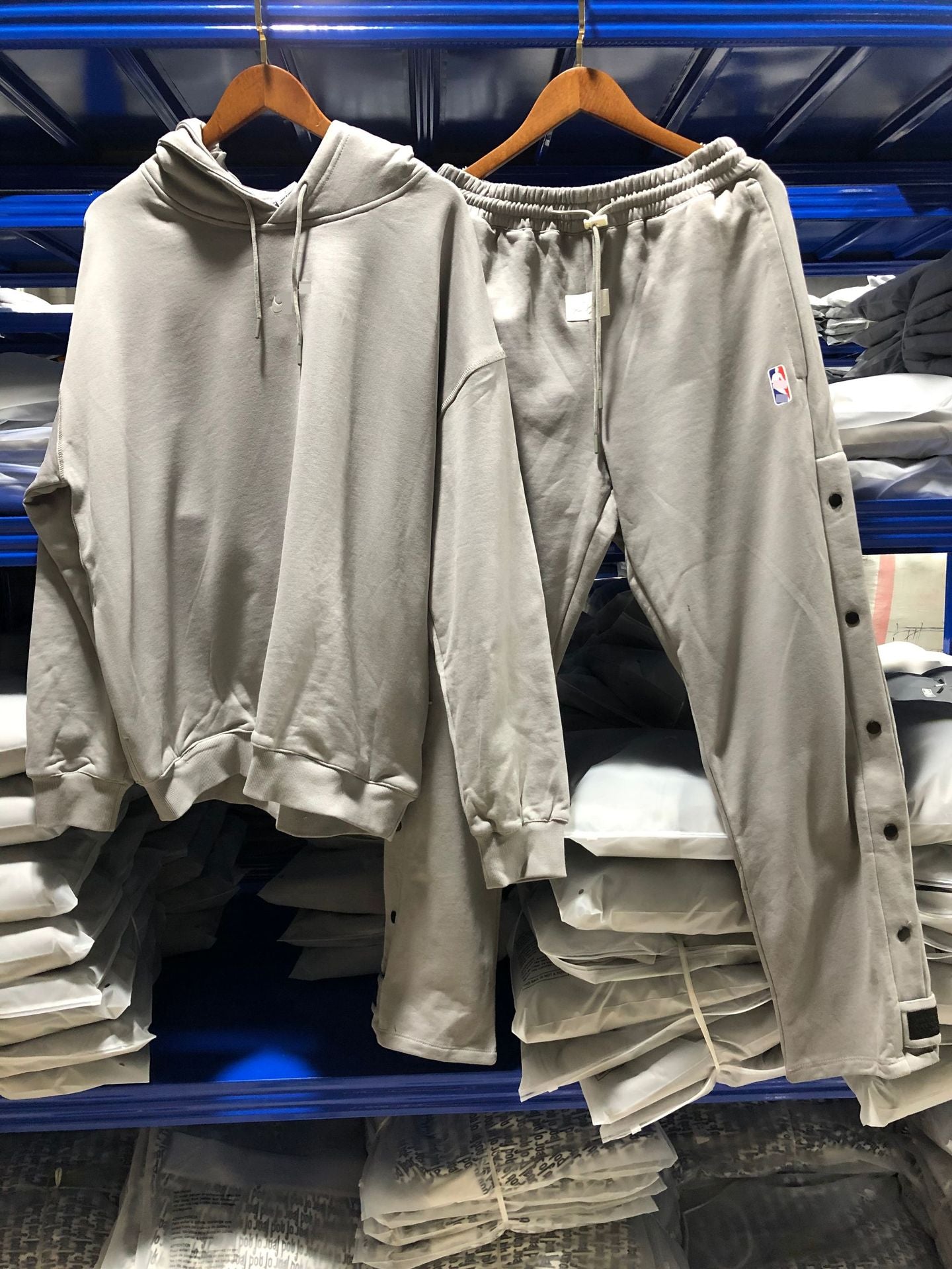 Fog Three-Party Collaboration Double Hoodie Sweatshirt 400g Heavyweight Fleece Cotton Loose Jacket for Men