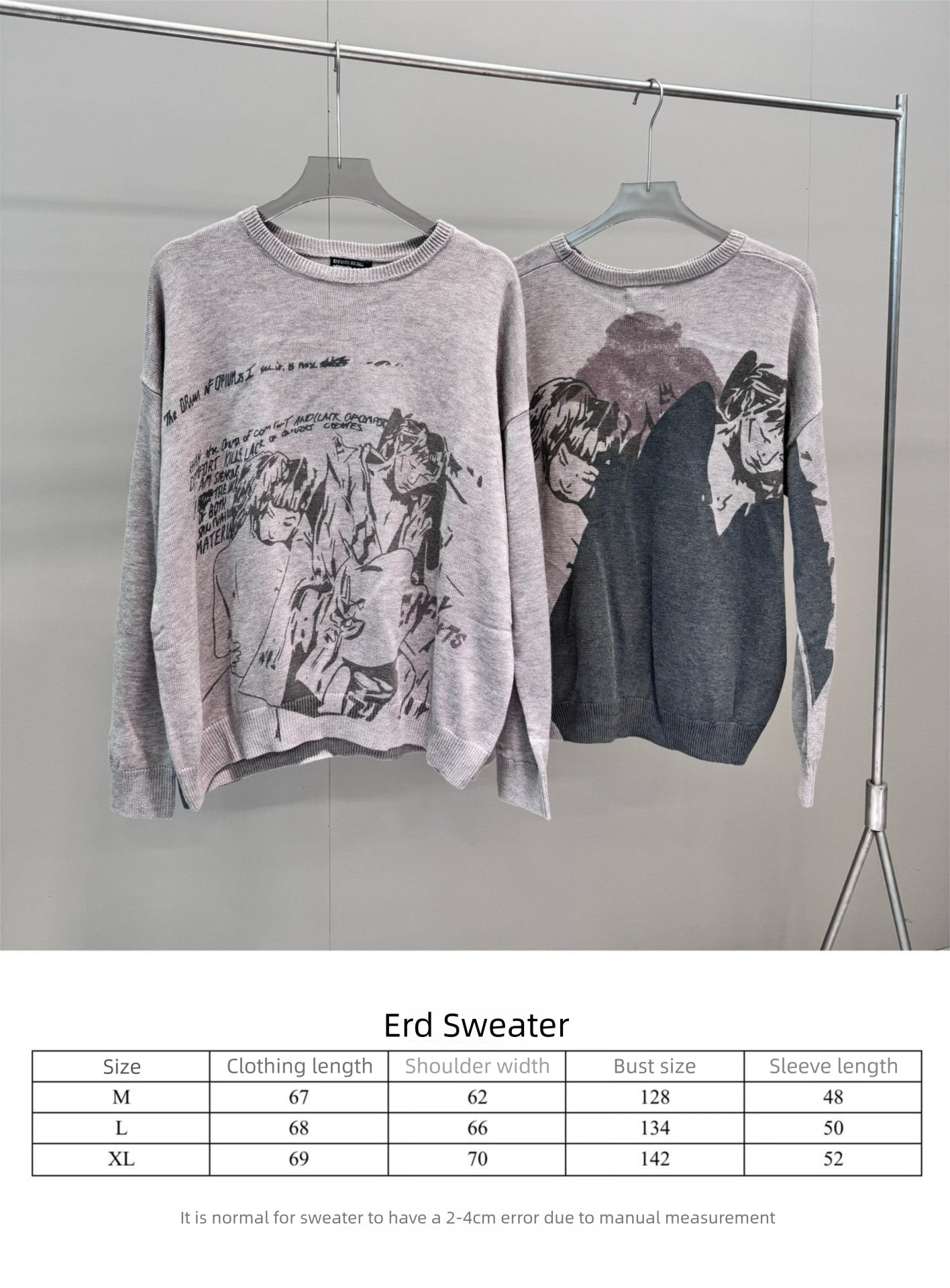 High-Quality ERD Melancholy Rich Second Generation Hooded Sweatshirt Washed Vintage Distressed Jacket Autumn Winter Zipper Coat