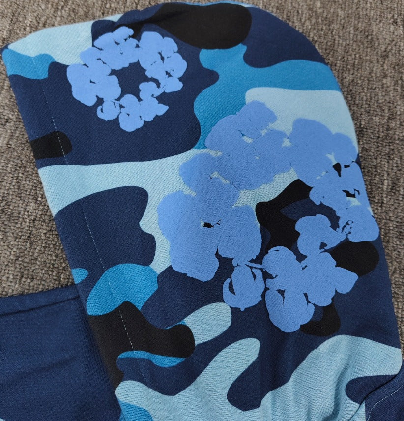 DENIM TEARS Gemstone Kapok Hoodie Trendy Brand Casual Zipper Jacket Hooded Sweatshirt