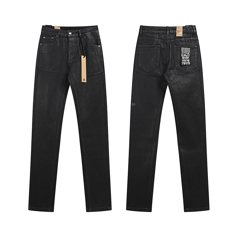 Trendy KSUBI men's pants casual slim fit stretch denim jeans for men