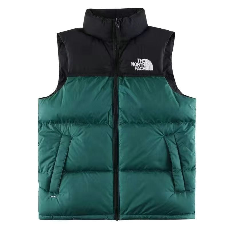 GMabcdNorth-Face 1996 Down Vest Unisex American Version TNF700 Puff Embroidery Winter Vest Couple Style Reversible
