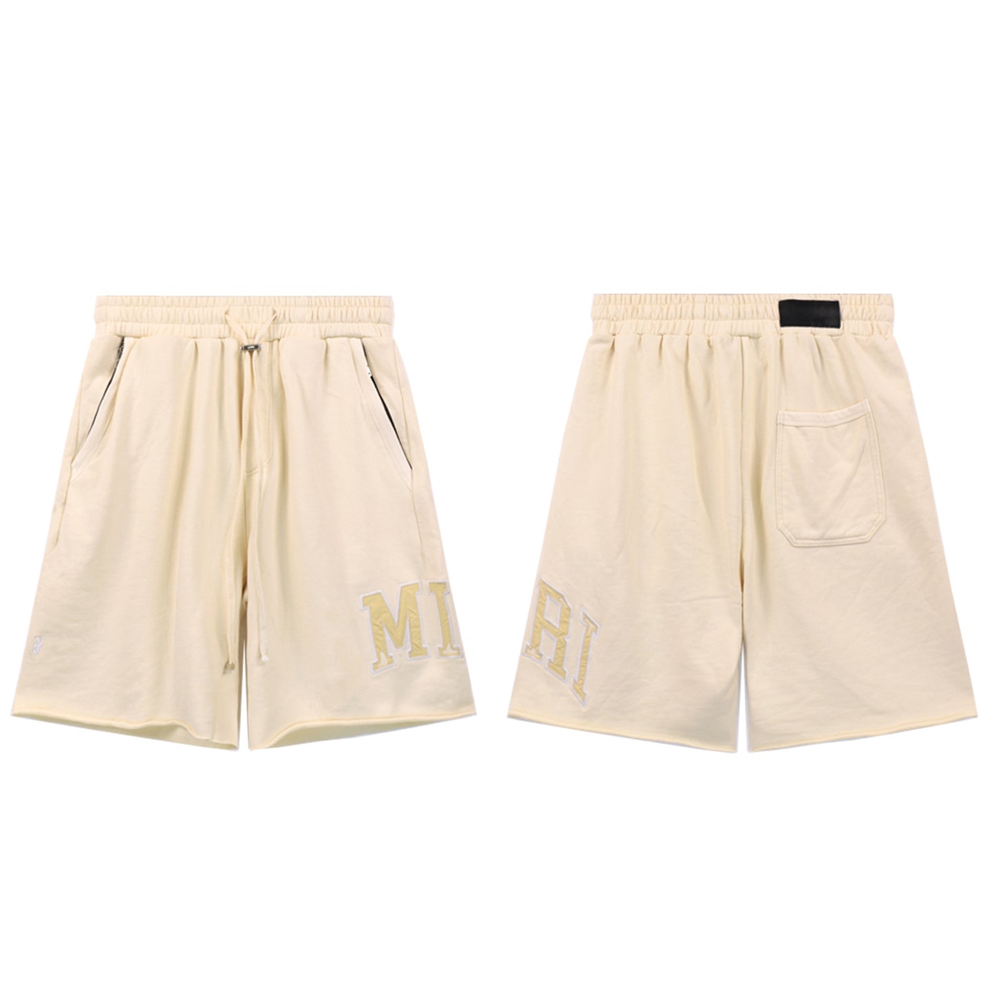 GMAmi-ri Summer Washed and Worn Casual Letter American T-shirt Loose Men's and Women's Same Shorts Suit