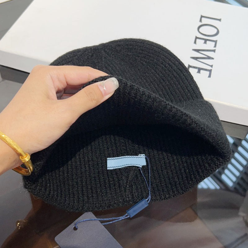 Winter Warm Knitted Hat Fashionable Export Style Pullover Windproof Thick Knitted Hat