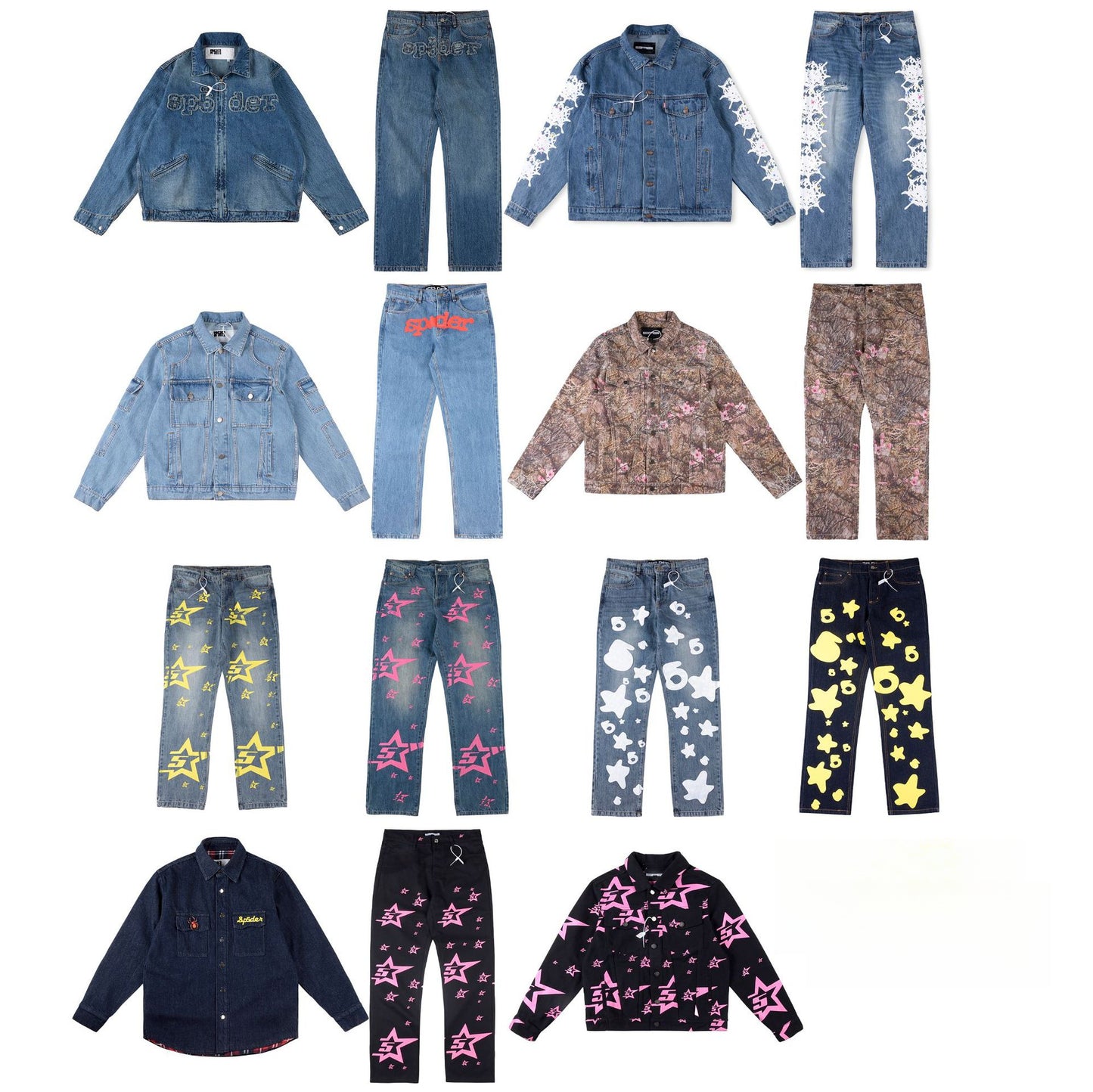 GMabcd-Sp5-der worldwide 555555 Casual Denim Suit