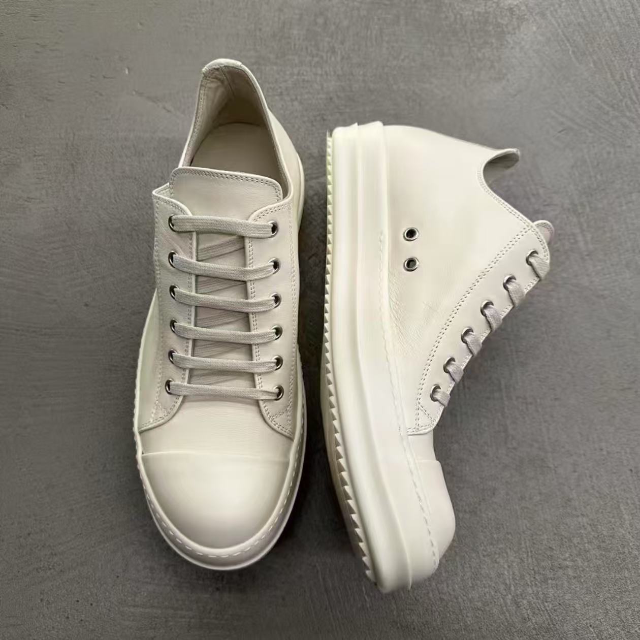 GMAbcd RICK Original Main Line New Leather Surface OWENS High Street Low-top Niche Shoes