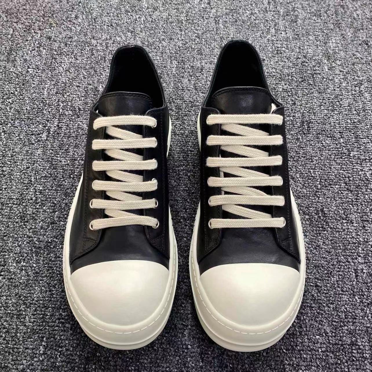 GMAbcd RICK Original Main Line New Leather Surface OWENS High Street Low-top Niche Shoes