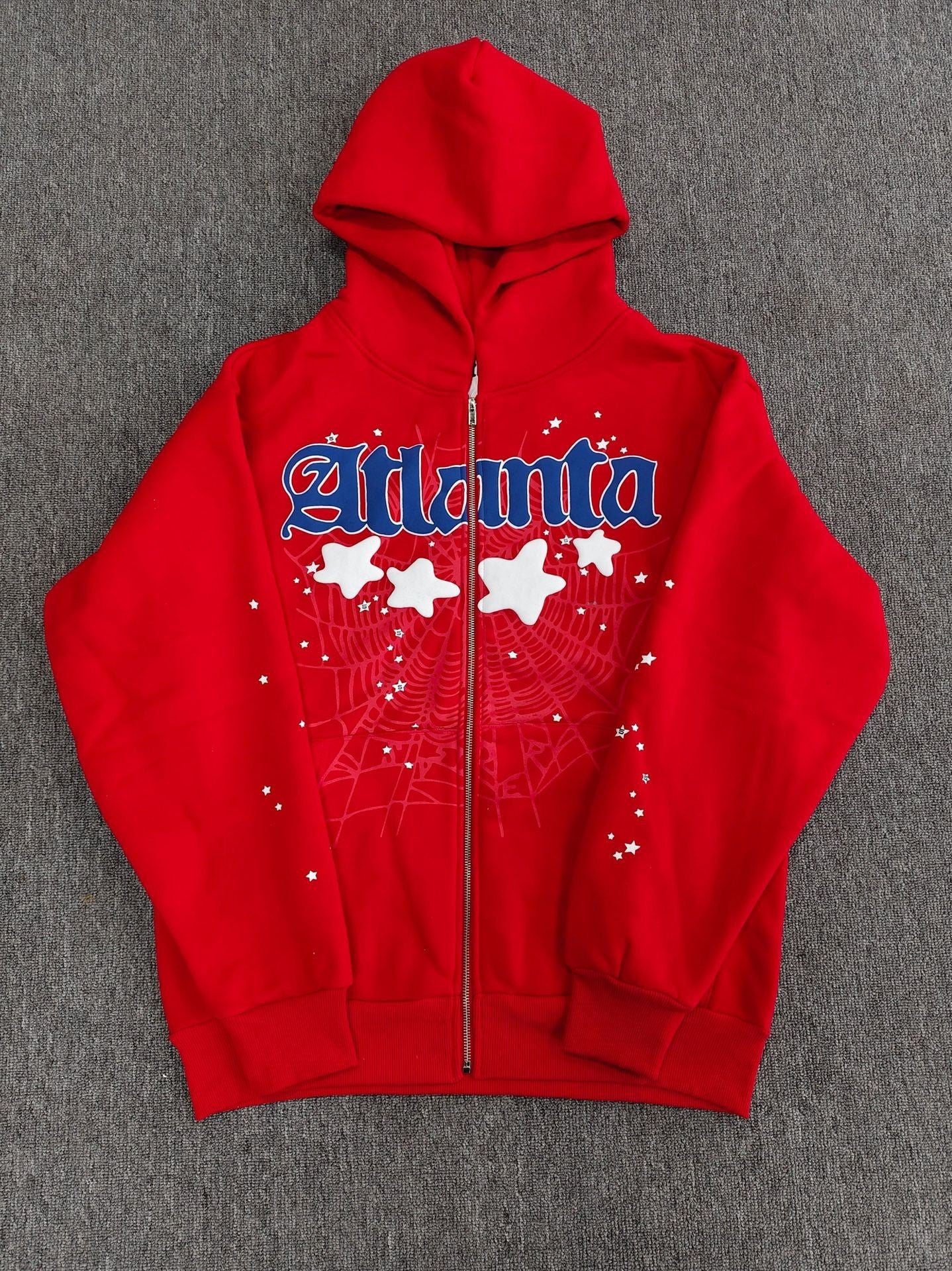 Gmabcd Hoodie Spider Zipper Jacket Multiple Styles High Street Fashion Fleece Sp5der Sweatshirt Men