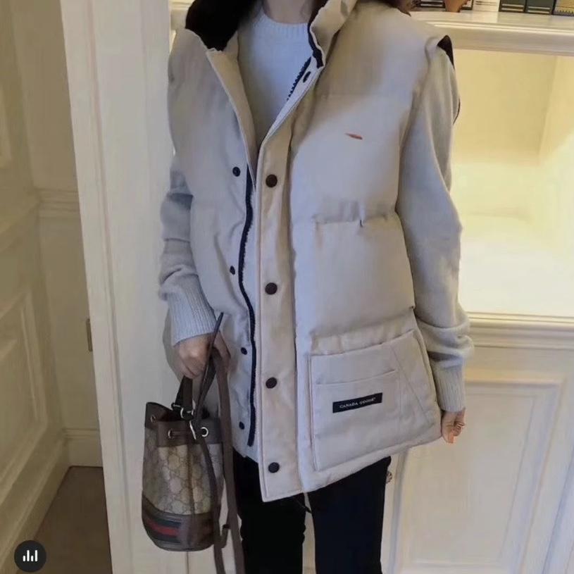 19 Style Big Goose ReStyle Crew Warm Cotton Vest Down Classic Vest for Men and Women Couples