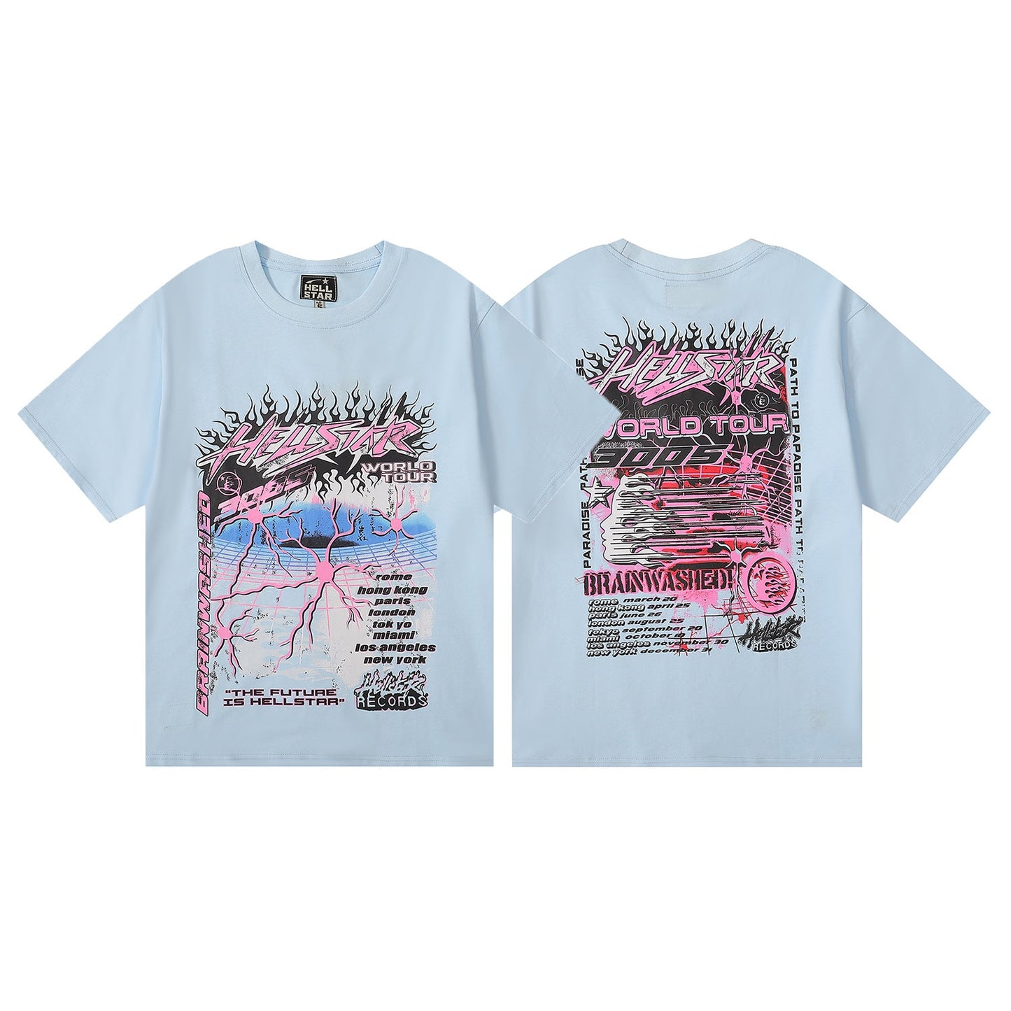 2025 Summer New European and American Trendy Brand Couples' Outfits Plus Size Loose Pullover Short Sleeve T T-shirt for Teenagers tee
