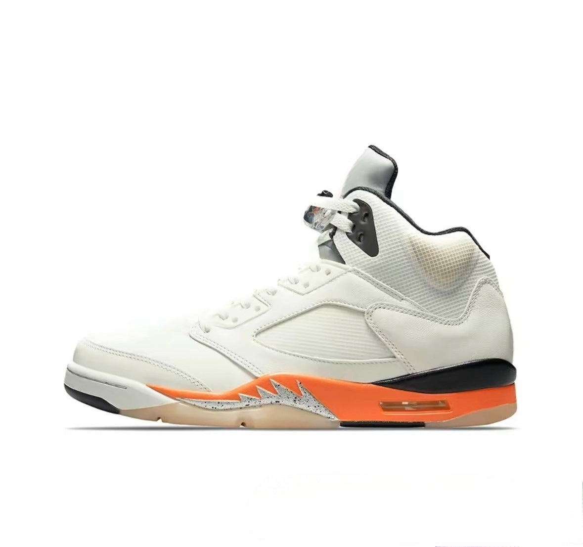 GMabcd-AJ5 High High-Top Basketball Shoes Buckle Broken Rukawa Kaede White Cement Ice Blue Low-Top Cushion Men and Women Sneakers