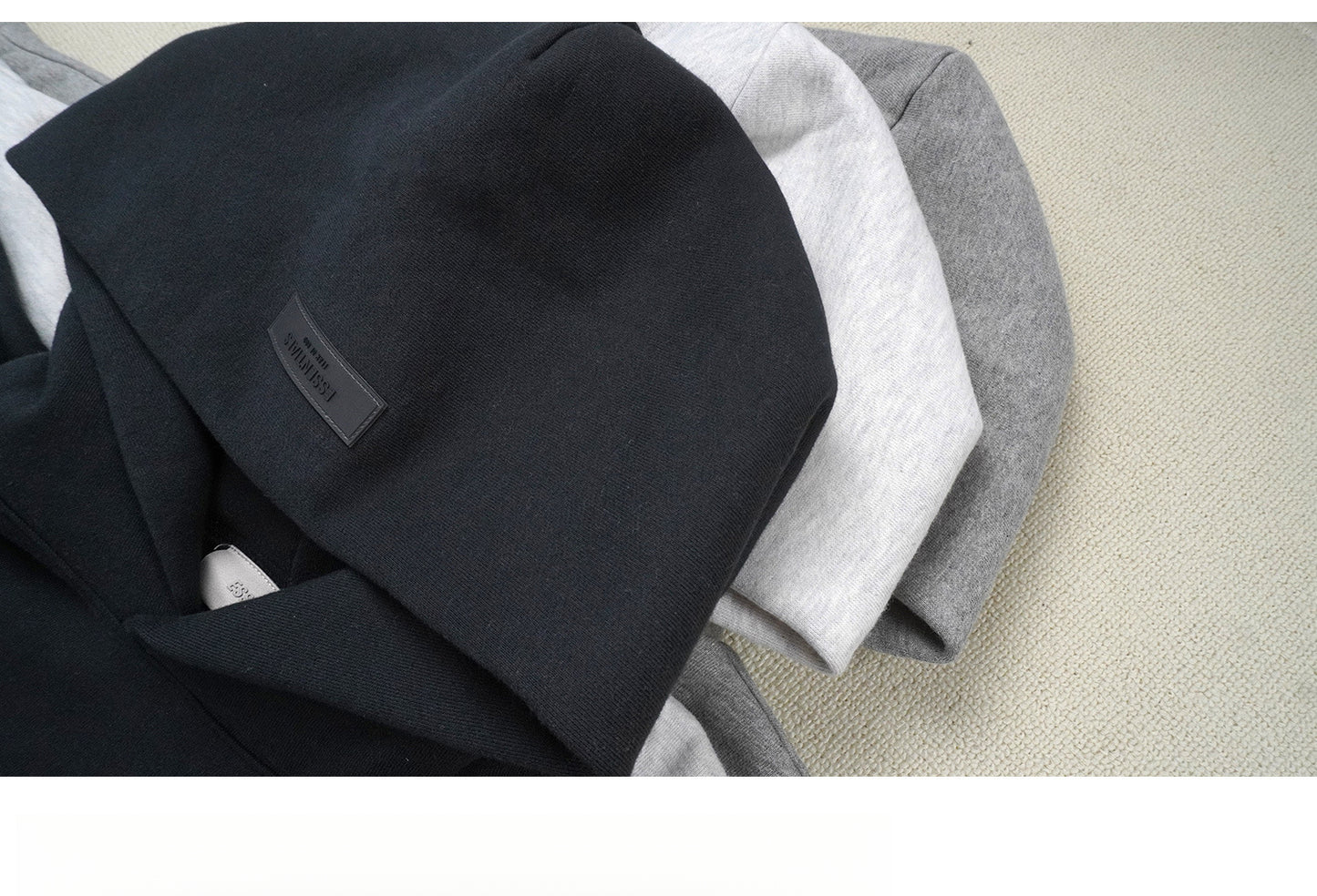 FFOG Double Line ESSEN-TIALS Season 8 Double Line High Street Trendy Brand Hoodie with Back Print