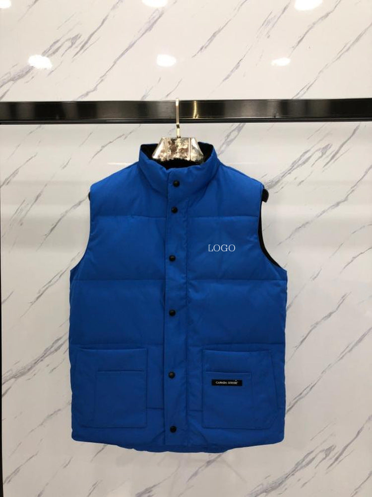 19 Style Big Goose ReStyle Crew Warm Cotton Vest Down Classic Vest for Men and Women Couples