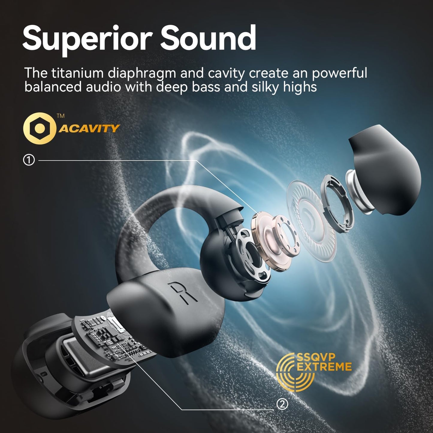 Z50SPRO ear clip Bluetooth earphone Open true wireless sports earphone ultra-long life music earphone